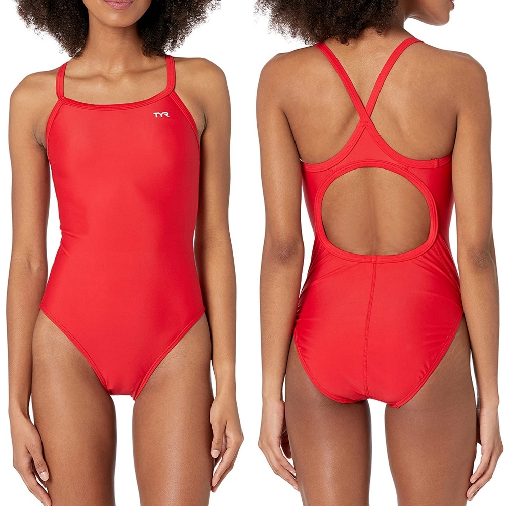 TYR Diamondfit Swimsuit Red 38